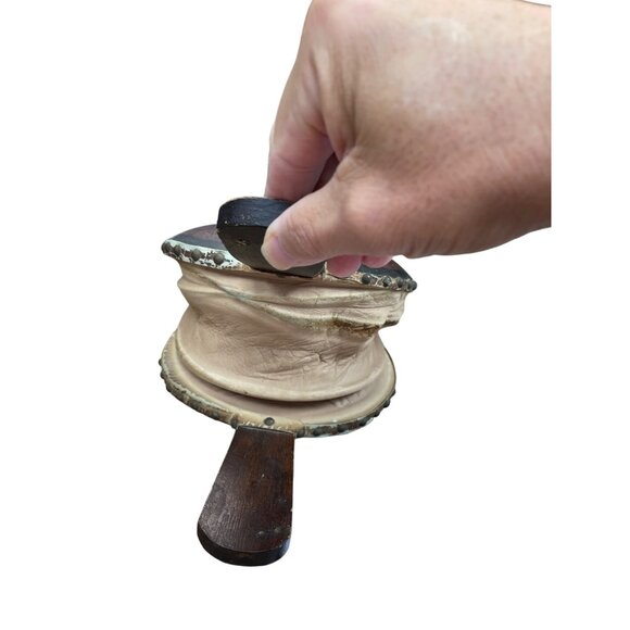 Vintage Antique Hand Painted Wooden Floral Fireplace Bellows SKU 9309 - Picture 9 of 12